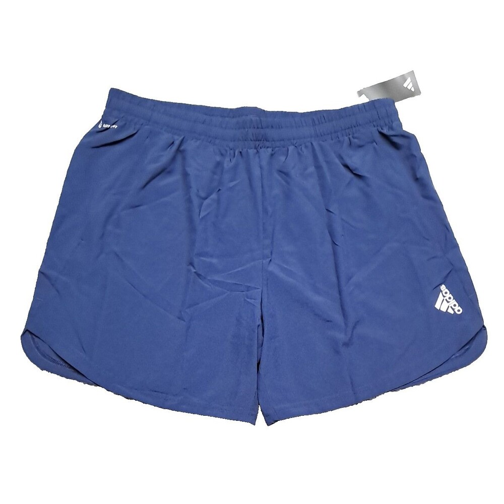 New Adidas Men's Aeroready Training Shorts Sz 2XL 7 Gym Wicking Zipper Pockets